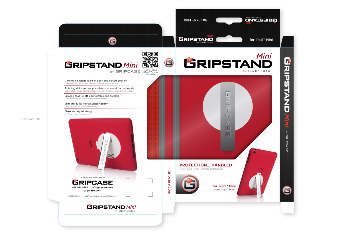 Gripcase Gripstand Packaging