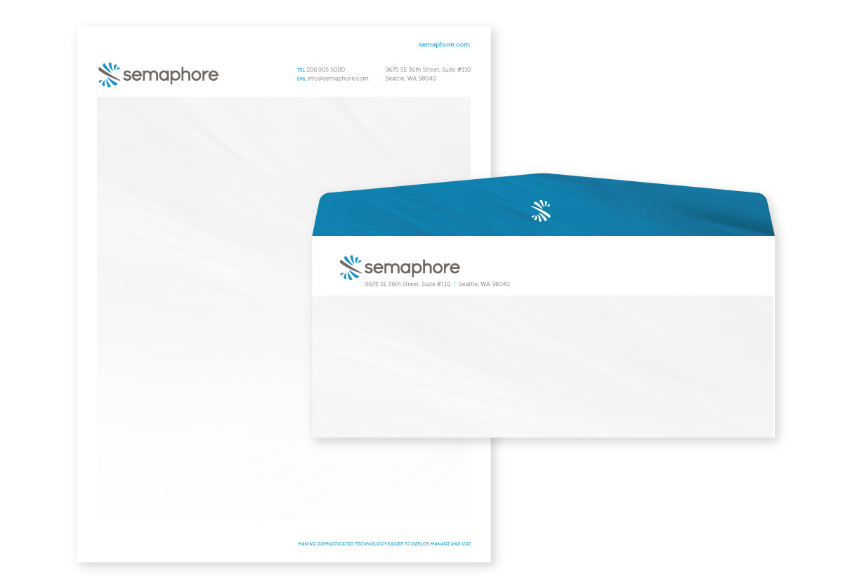 Semaphore Letterhead and Envelope