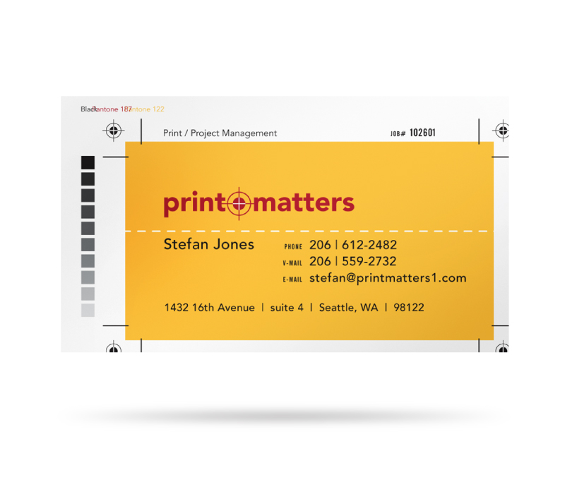 Print Matters Business Card