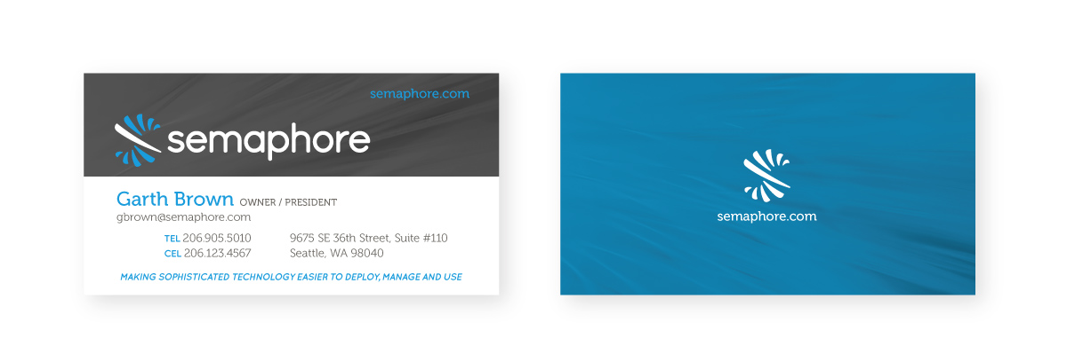 Semaphore Business Card